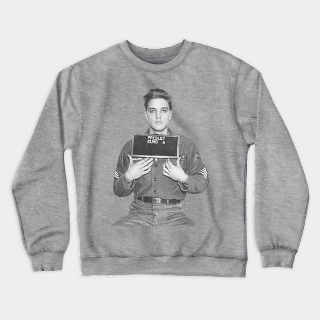 Elvis Presley A Mugshot - Vintage Crewneck Sweatshirt by MrBones